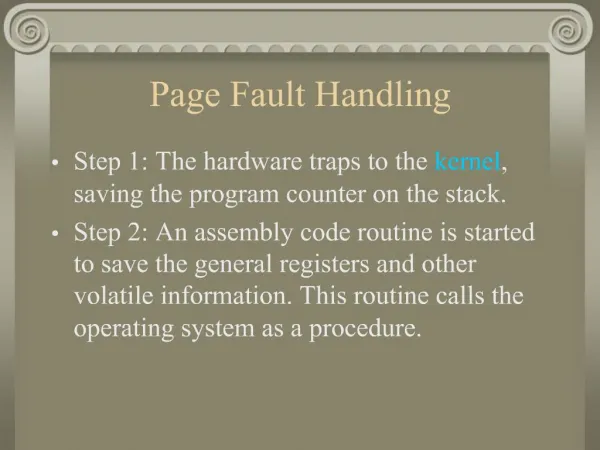 Page Fault Handling