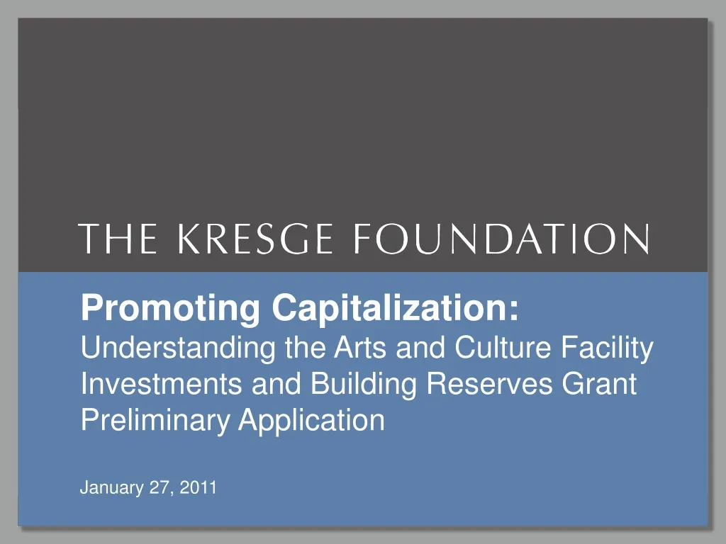 promoting capitalization understanding the arts