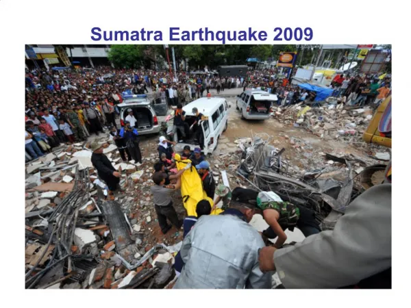 Sumatra Earthquake 2009