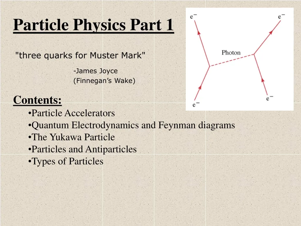 particle physics part 1 three quarks for muster