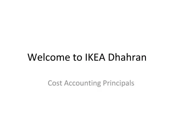 Welcome to IKEA Dhahran