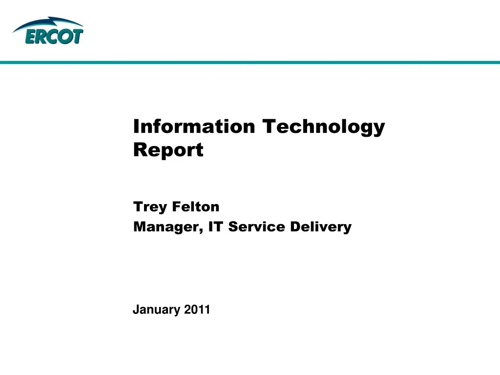 information technology report