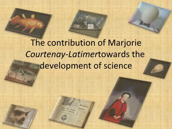 The contribution of Marjorie Courtenay-Latimer towards the development of science