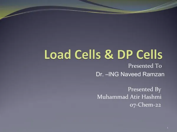 Load Cells DP Cells