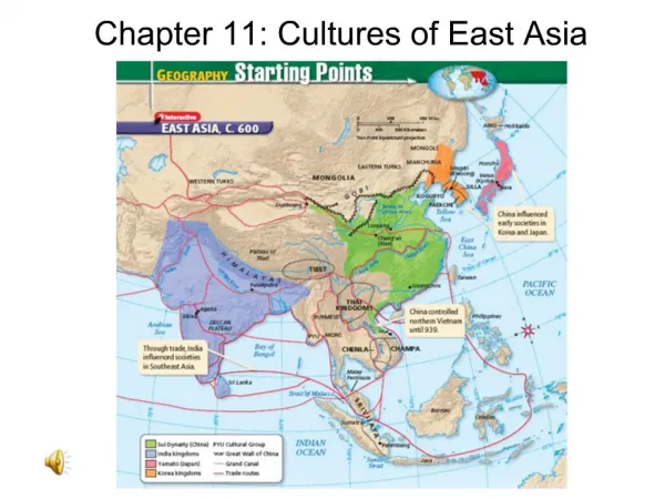 Chapter 11: Cultures of East Asia