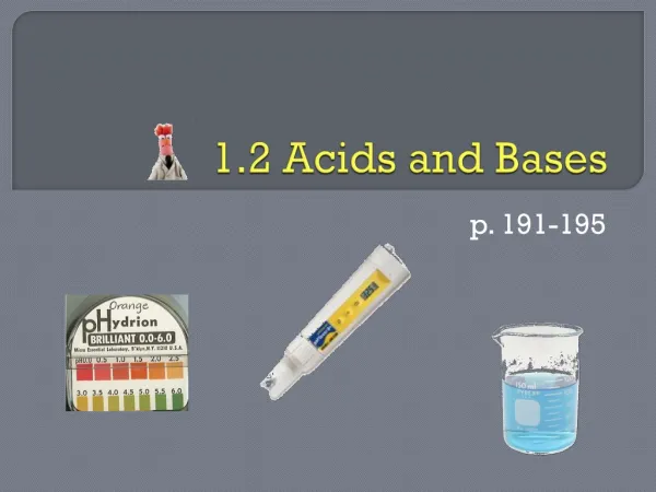 1.2 Acids and Bases