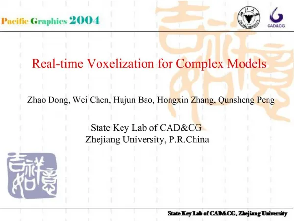 Real-time Voxelization for Complex Models