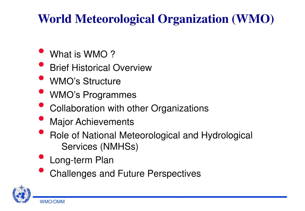 world meteorological organization wmo