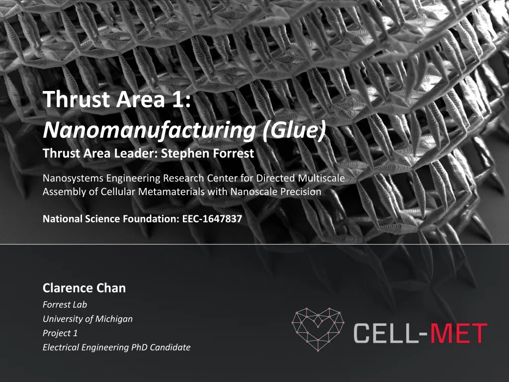 clarence chan forrest lab university of michigan project 1 electrical engineering phd candidate