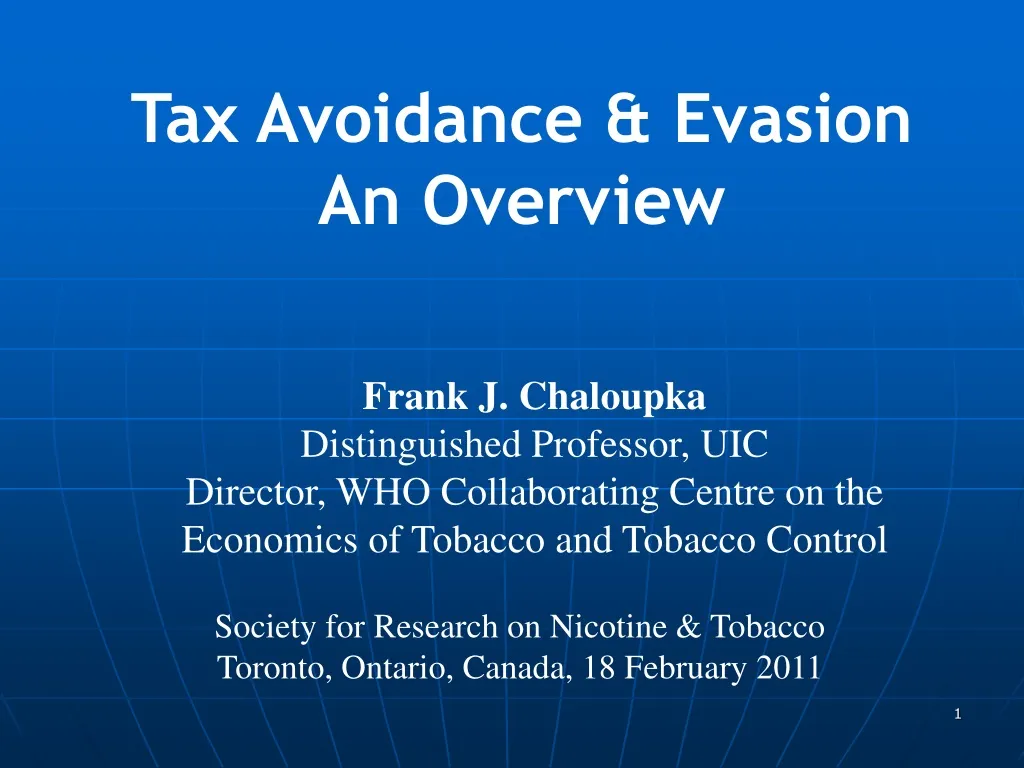 tax avoidance evasion an overview