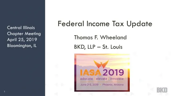 Federal Income Tax Update