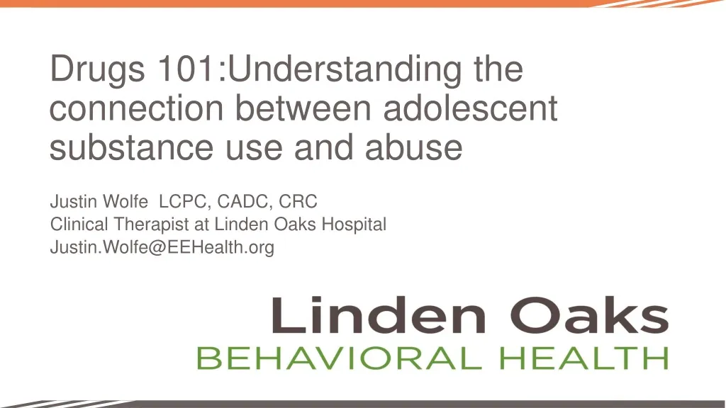 drugs 101 understanding the connection between adolescent substance use and abuse