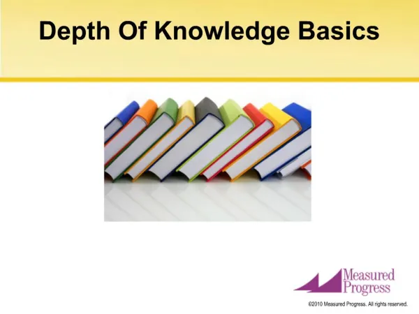 Depth Of Knowledge Basics