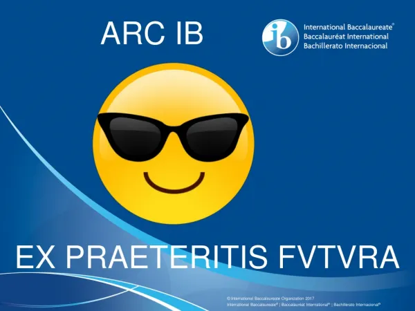 ARC IB EX PRAETERITIS FVTVRA