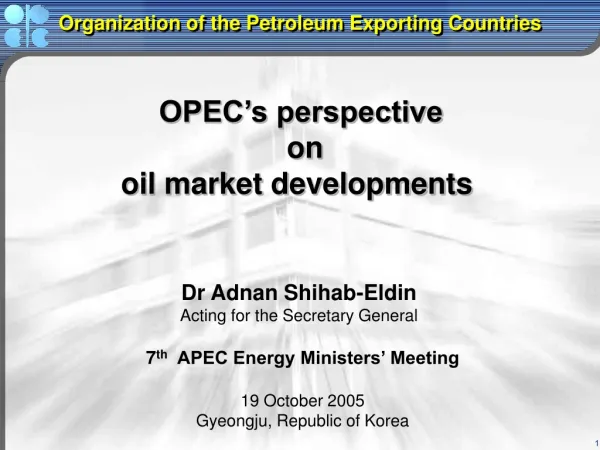 Organization of the Petroleum Exporting Countries