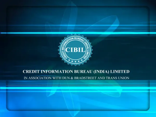 Role of Credit bureau information in credit management