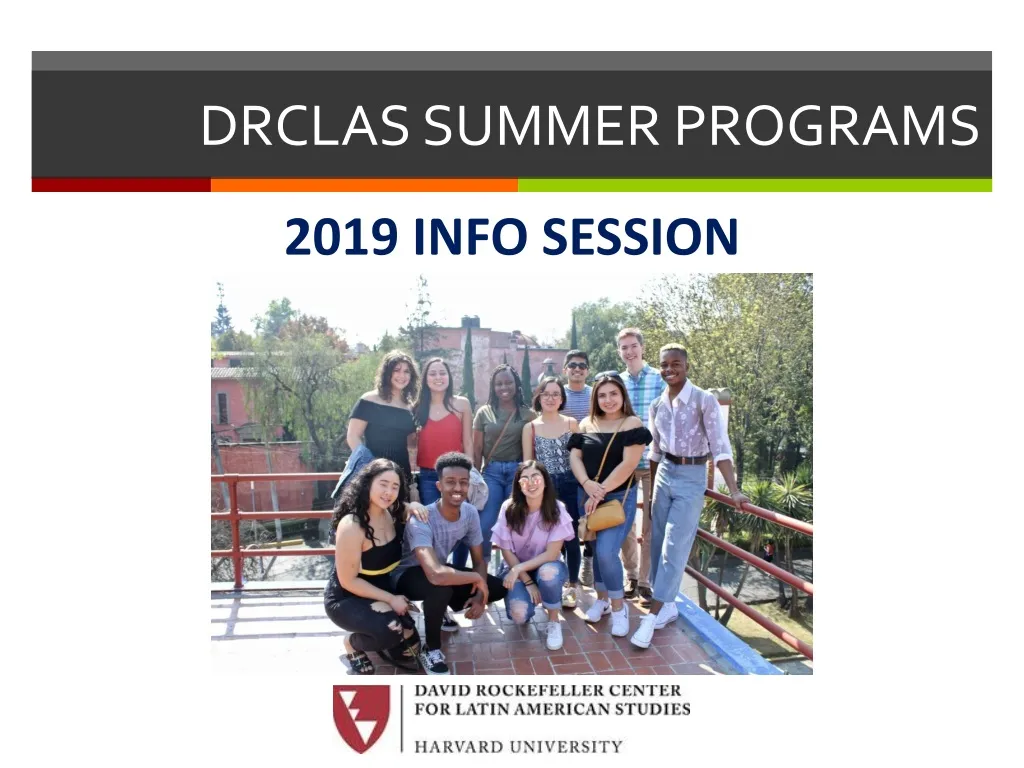 drclas summer programs
