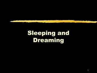 Sleeping and Dreaming - slide 1