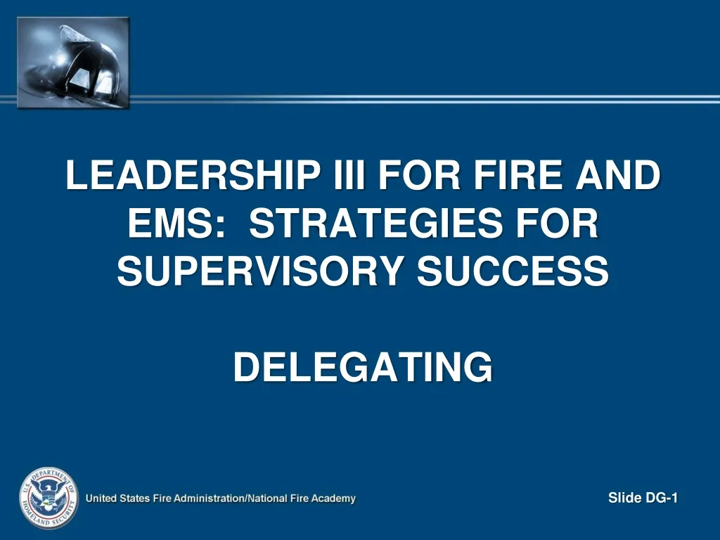 leadership iii for fire and ems strategies