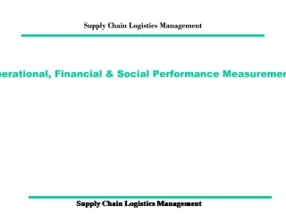 Supply Chain Logistics Management - slide 1