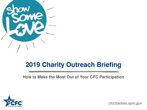 2019 Charity Outreach Briefing