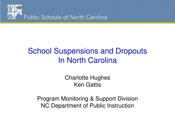 NC Schools Dropout Data