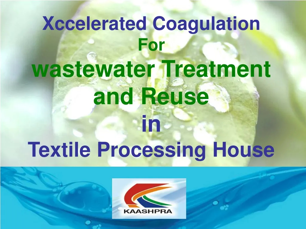 xccelerated coagulation for wastewater treatment