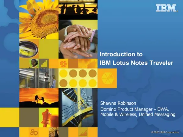Introduction to IBM Lotus Notes Traveler