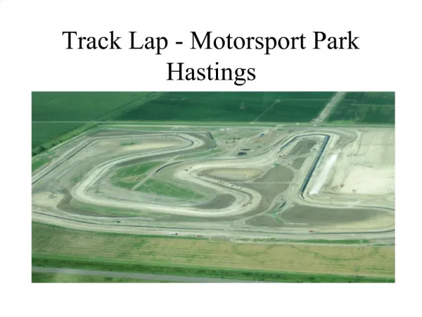 Track Lap - Motorsport Park Hastings