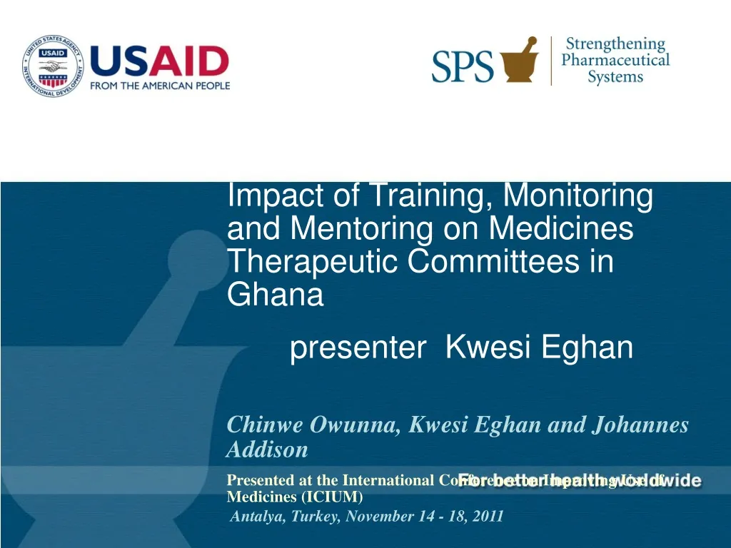 impact of training monitoring and mentoring