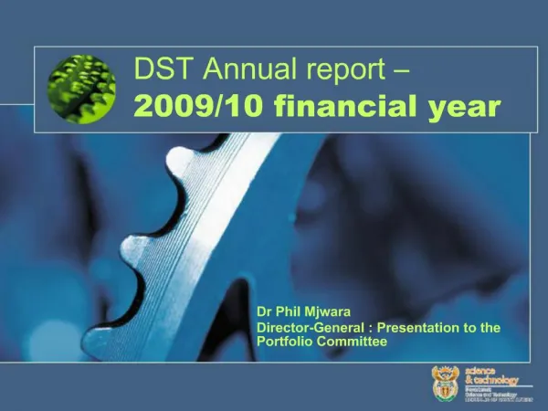 DST Annual report 2009