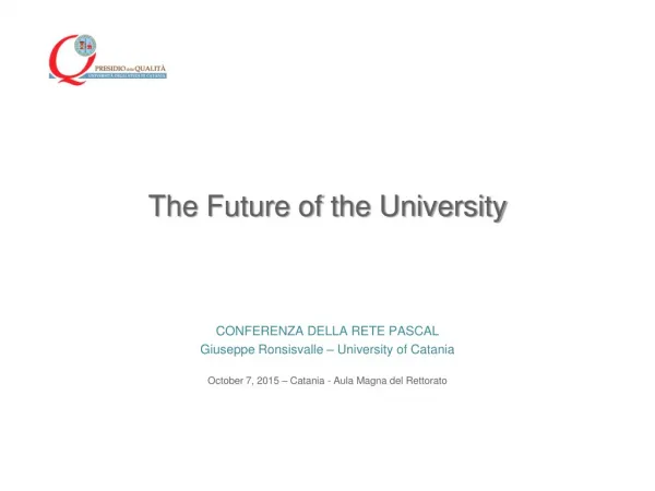 The Future of the University