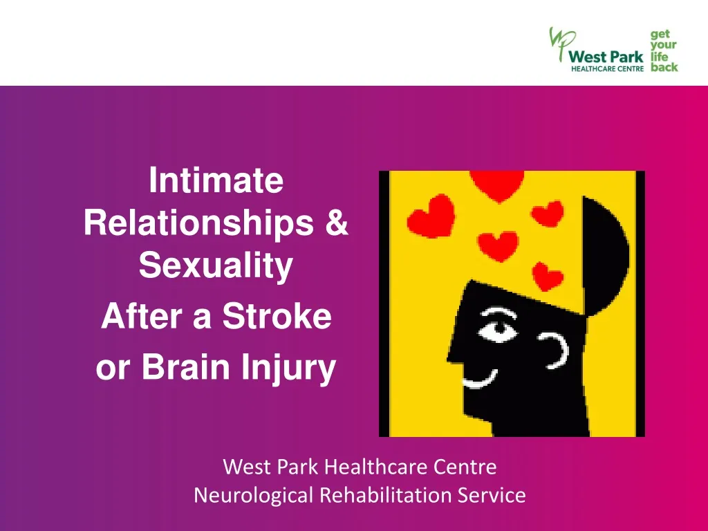 intimate relationships sexuality after a stroke