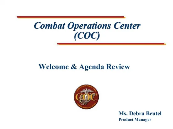 Combat Operations Center COC