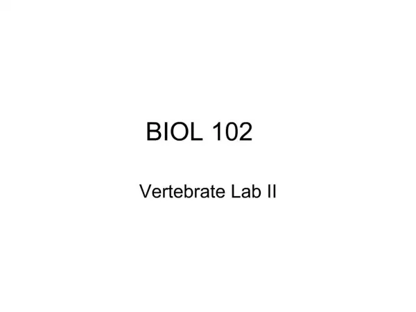 BIOL 102