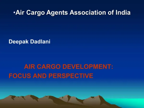 Air Cargo Agents Association of India