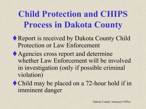 Child Protection and CHIPS Process in Dakota County