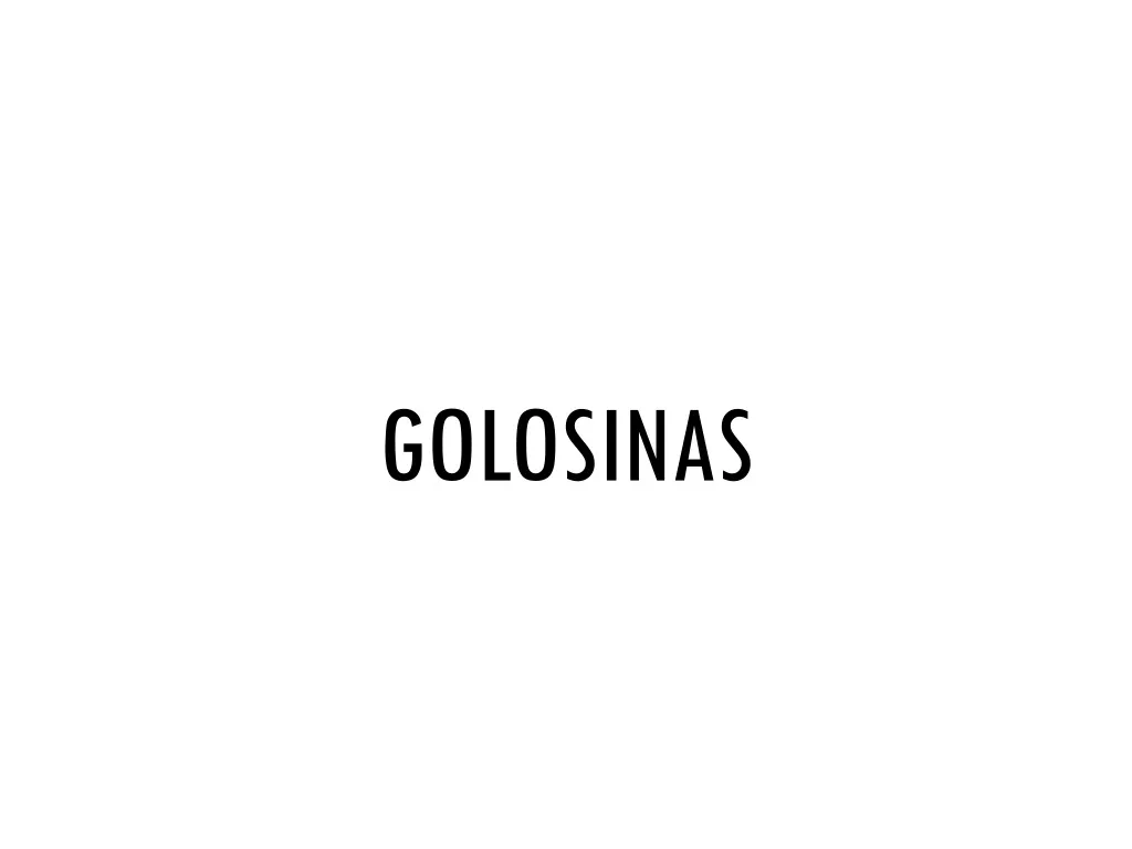 golosinas