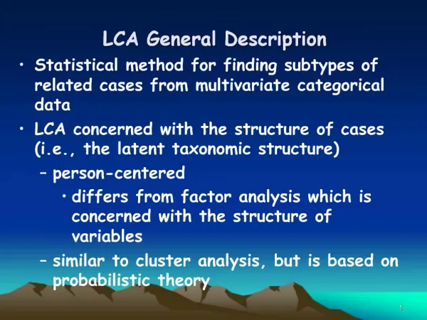 LCA General Description