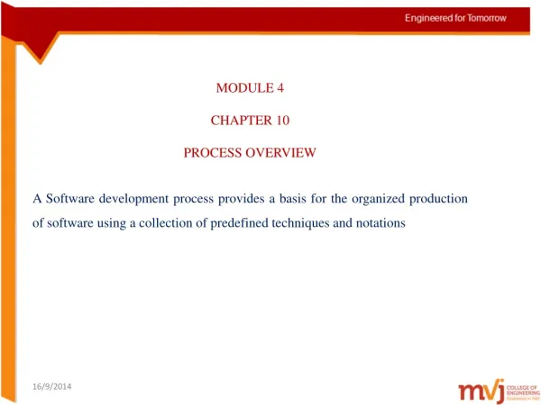 MODULE 4 CHAPTER 10 PROCESS OVERVIEW