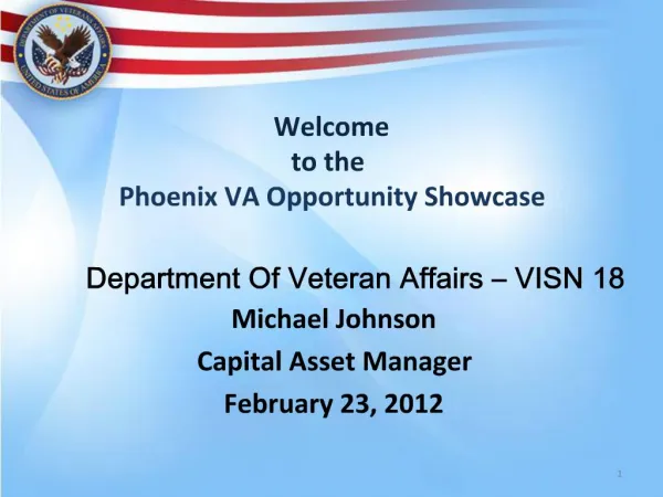 Welcome to the Phoenix VA Opportunity Showcase