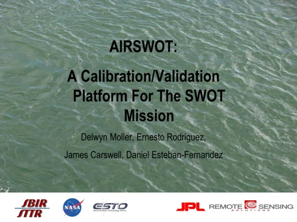 AirSwot : A Calibration/Validation Platform For The SWOT Mission