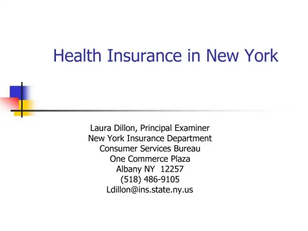 Health Insurance in New York
