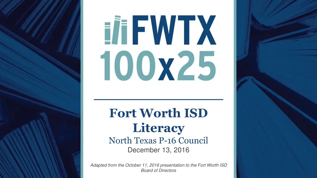 fort worth isd literacy north texas p 16 council