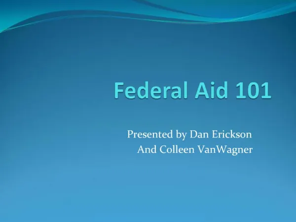 Federal Aid 101
