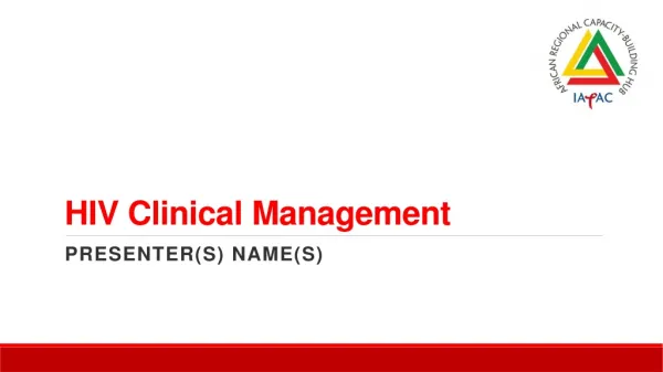 HIV Clinical Management