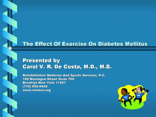 The Effect Of Exercise On Diabetes Mellitus