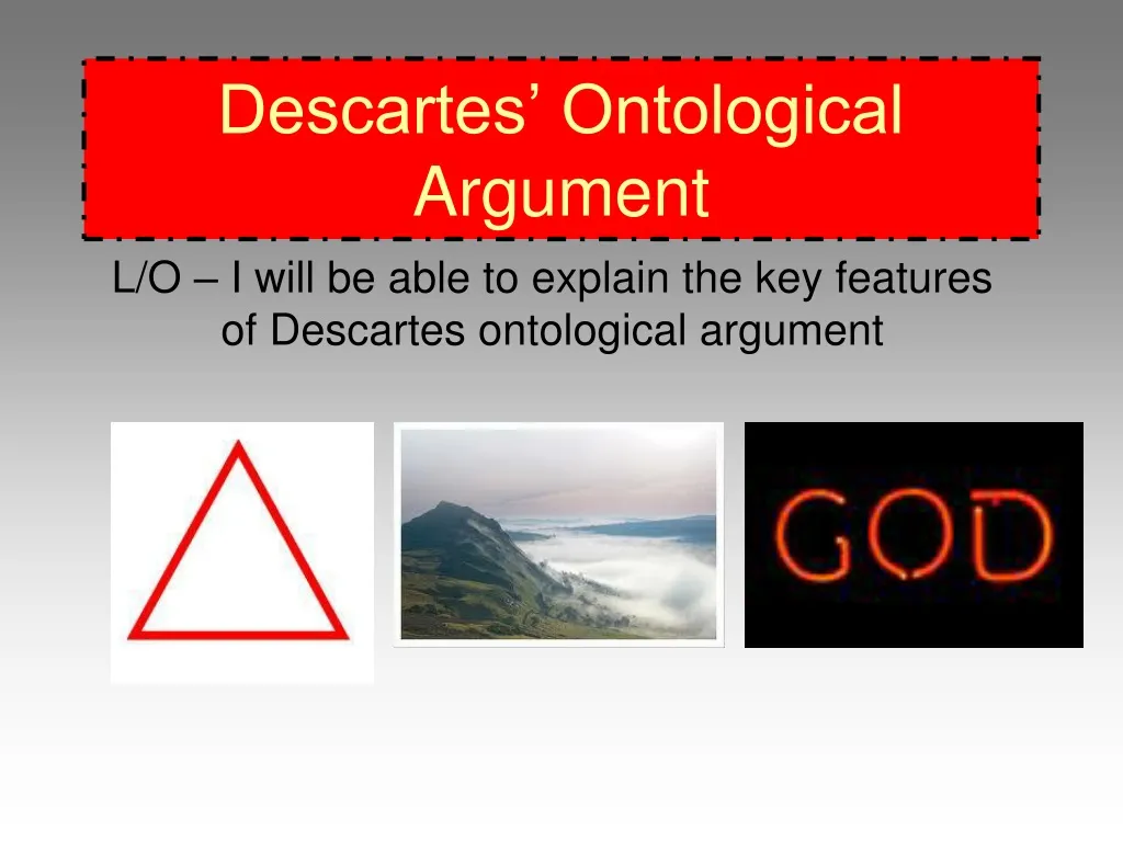 descartes ontological argument