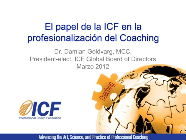 El papel de la ICF en la profesionalizaci n del Coaching