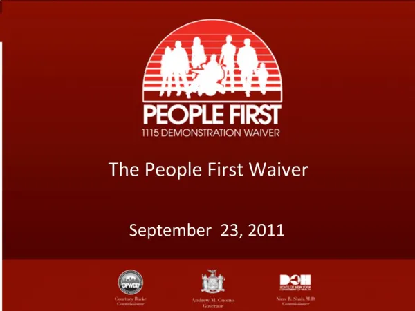 The People First Waiver